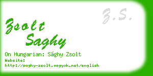 zsolt saghy business card